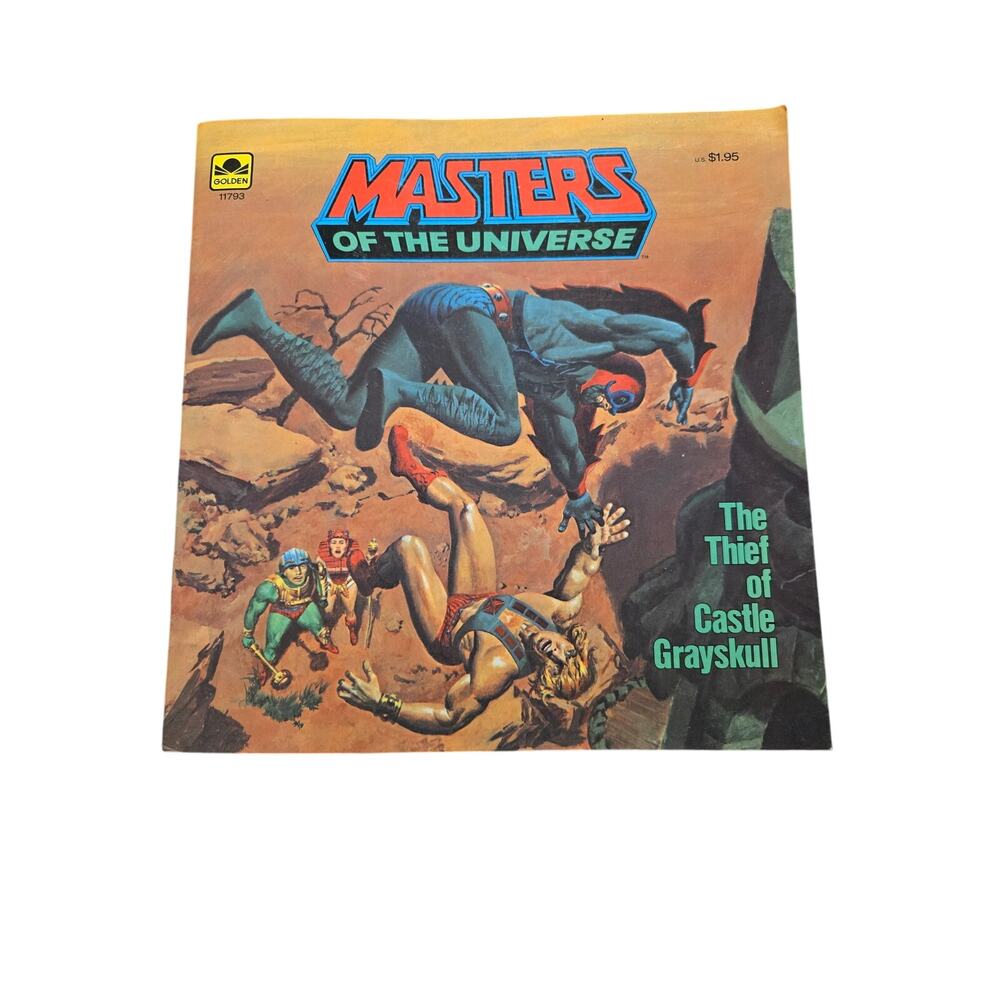 He-Man MOTU Thief of Castle Grayskull 1983 Vintage Golden Book 80s Toy Tie-In